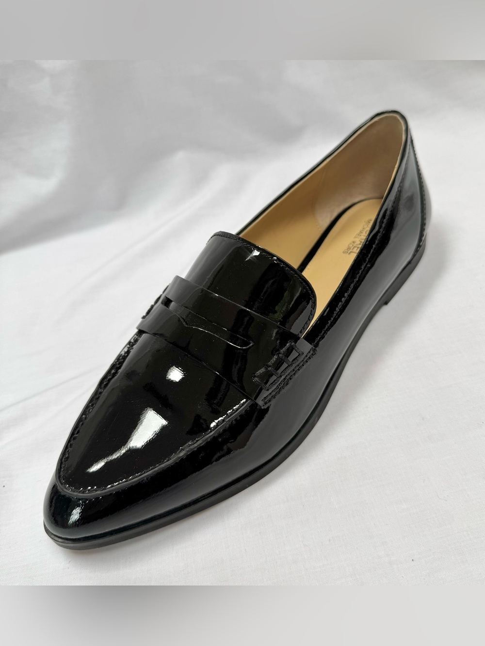 MICHAEL Kors Connor Penny Loafer Patent Black 8 38.5 EUC